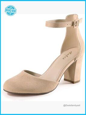 Closed Toe Chunky Block Pumps Women's Heels 3 Inch